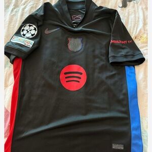 Black Barcelona Nike Soccer Jersey LAMINE yamal M size
